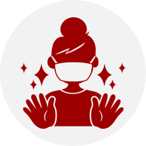 スタッフ全員マスクを着用